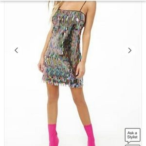 Fringe sequin dress!